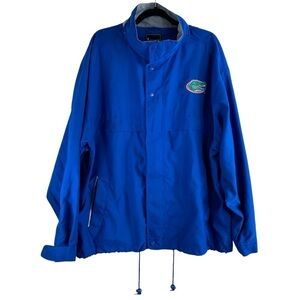 Vintage Men’s University‎ of Florida Gators Blue Hooded Windbreaker Jacket Sz XL